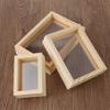 Mini Wedding Decor Art Photo Frame Vintage Wooden Picture Holder