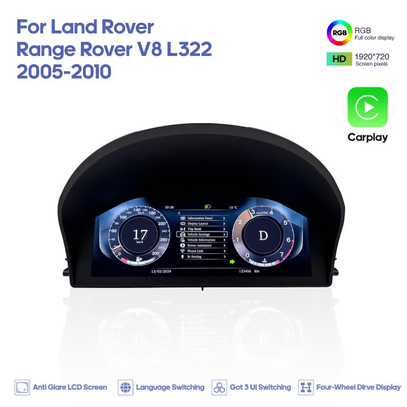 Carplay For Land Rover Range Rover V8 L322 2005-2010 Cockpit Virtual Instruments Digital Cluster Dashboard