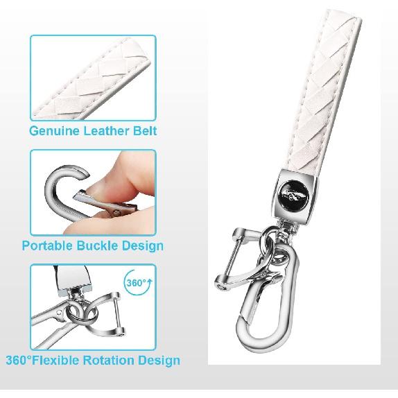 For Ford Key Fob Cover With Keychain,Car Key Case Shell Protector Holder 5 Buttons For Ford Explorer Fusion Escape Edge Expedition Mustang F150 F250