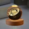 3D Ball Night Light Decorative Home Decorations Bedside Lamp with Wooden Base for Kids