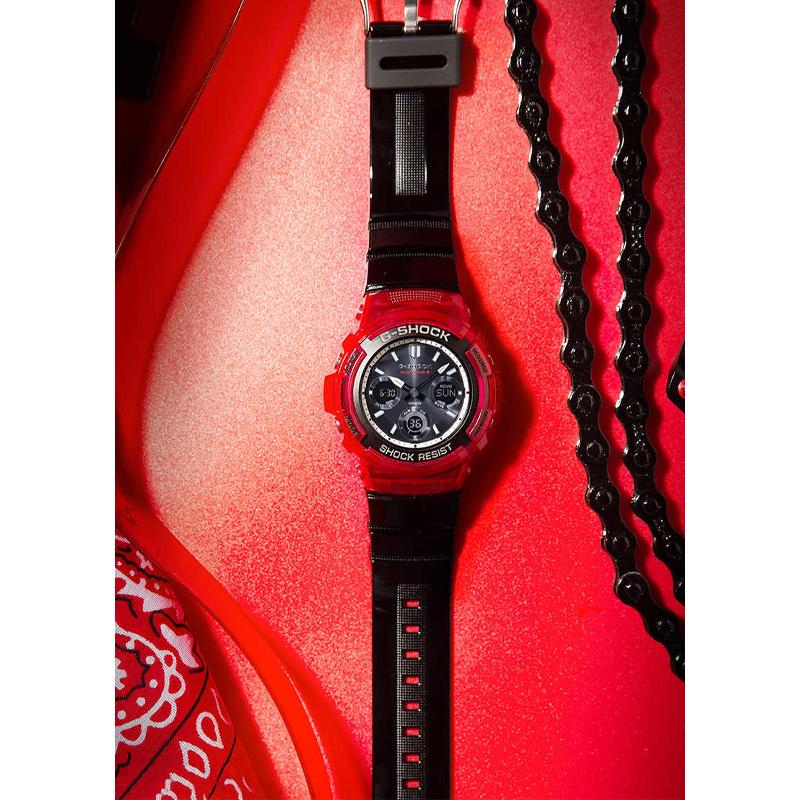 Casio Мужские часы 46,4 мм Черные AWG-M100SRB-4APR