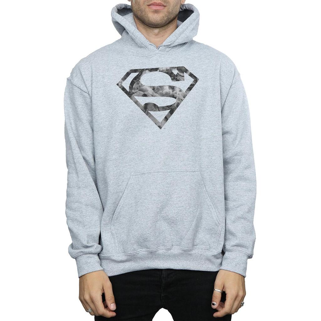 DC Comics Mens Superman Marble Logo Hoodie