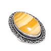 Calcite Agate Handmade 925 Sterling Silver Jewelry Ring Size 8 F4W45
