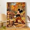Disney 5D diamond painting set DIY handmade diamond painting art production Mickey chopping wood decorative painting