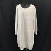 Made In Japan Aylesbury Knit Dress LL Light Gray Long Sleeve Long Tunic Tokyo Style(USED)