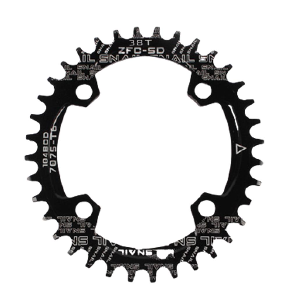 Для велосипеда круглая/овальная 104BCD 32T 34T 36T 38T узкая широкая одинарная звездочка