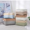 Foldable Storage Basket For Home Supplies Cotton and Linen Organizer Box For Underwear Socks Baby Toys Organizer Accessories