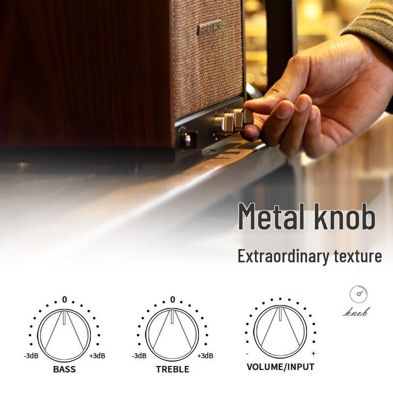 EDIFIER P100 Walnut Retro Wireless Bluetooth Speaker