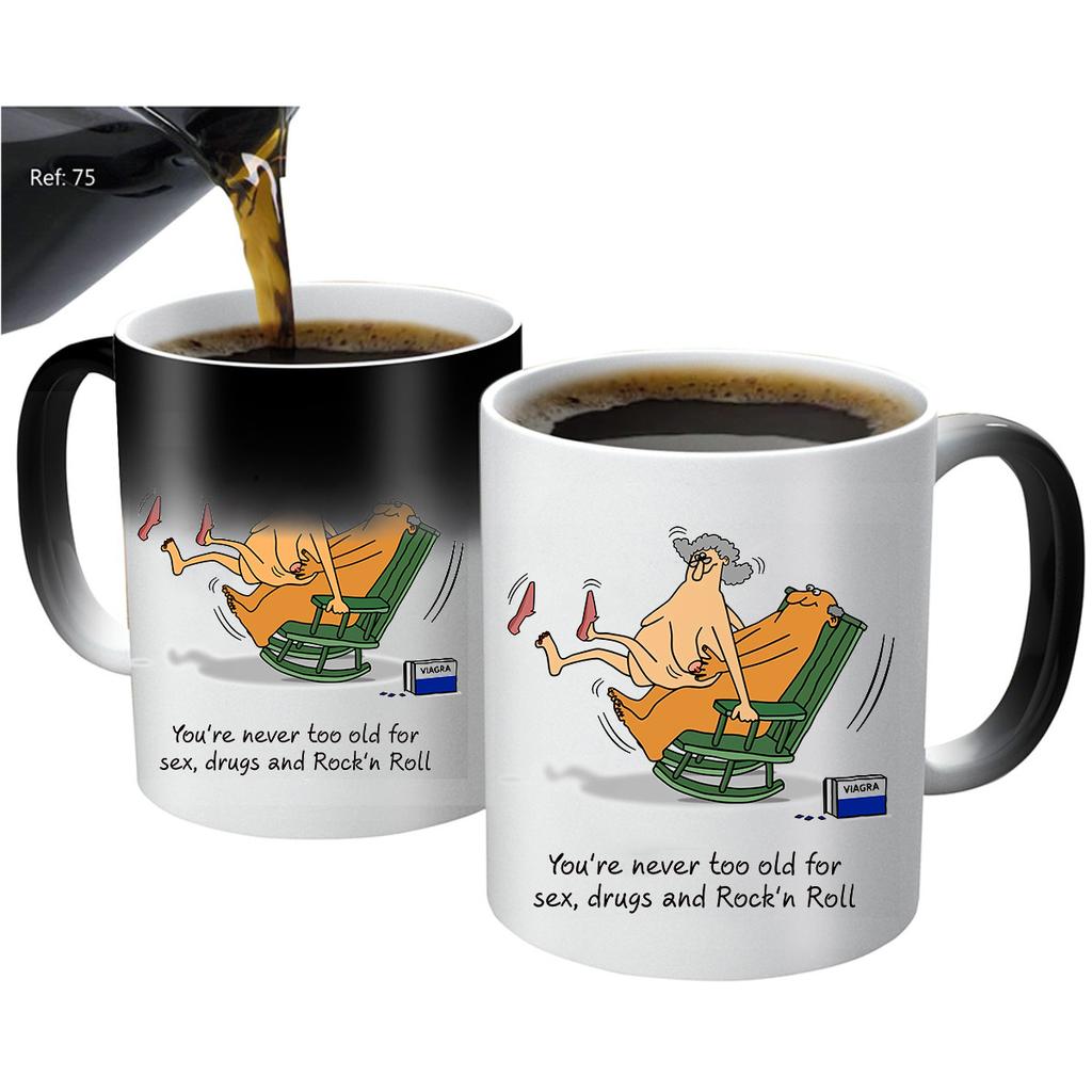 Забавная мультяшная серия, меняющая цвет кружка, керамическая чашка для кофе с ощущением тепла, праздничный подарок для мужчин и женщин