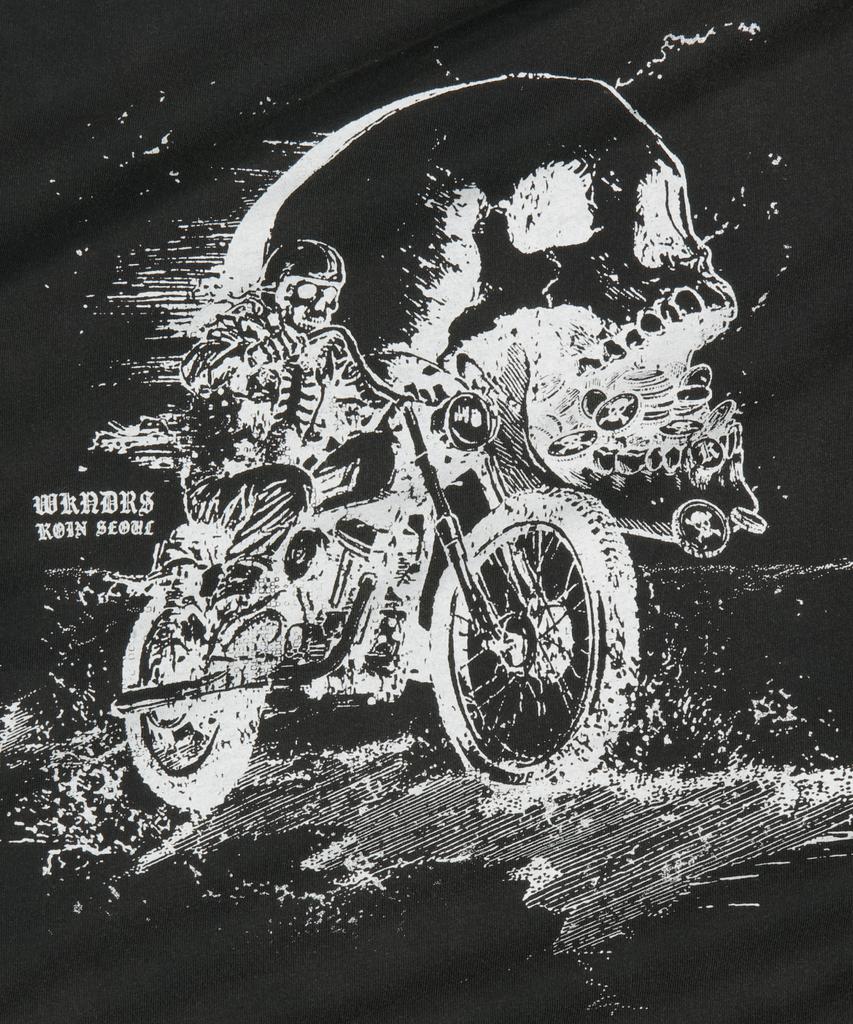 WKNDRS [Koin Seoul] Футболка с длинным рукавом Death Rider (черный)