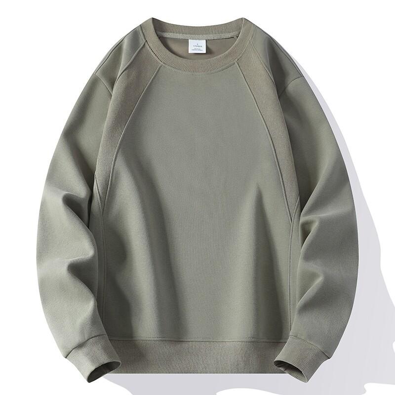 Men's Round Neck Sweater Loose Spring Leisure Sports Shirt Youth Simple Pullover Long Sleeve T-shirt