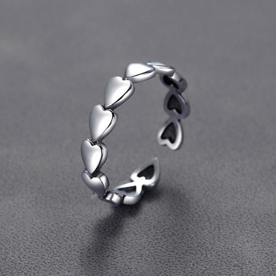 Кольцо на палец, элегантное подарочное, неаллергическое, блестящее, женское кольцо с сердцем любви, модные украшения