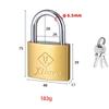 Железный латунный навесной замок противоугонный студенческий бытовой замок водонепроницаемый медный замок для дома школы