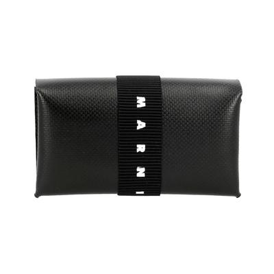 Marni Оригами ПВХ 3-сложный кошелек для карт с клапаном-лентой Pfmi0007u10 P5769 00n99