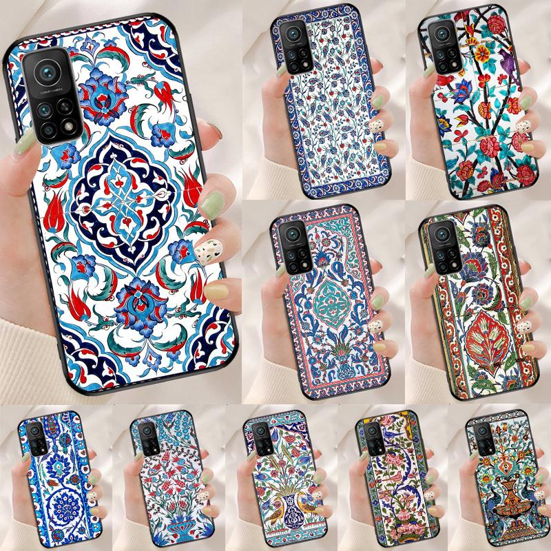 Древний Цветочный Чехол для Xiaomi 14T 11T 12T 13T Pro 13 14 15 Ultra POCO X7 Pro X3 X5 X6 F5 F6 M6 Pro