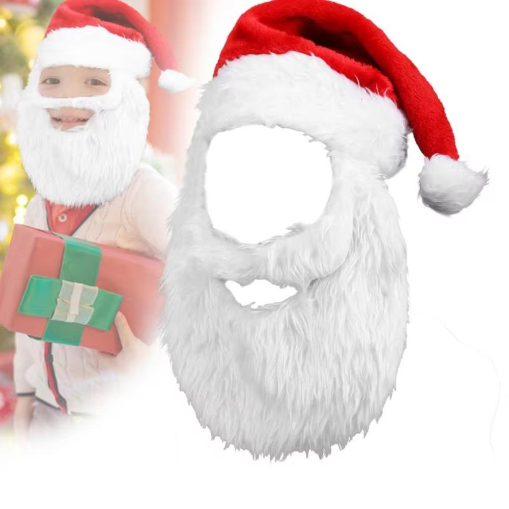 Costume Santa Hat and Beard Gift Cosplay Clothing New Year Red Christmas Santa Hats