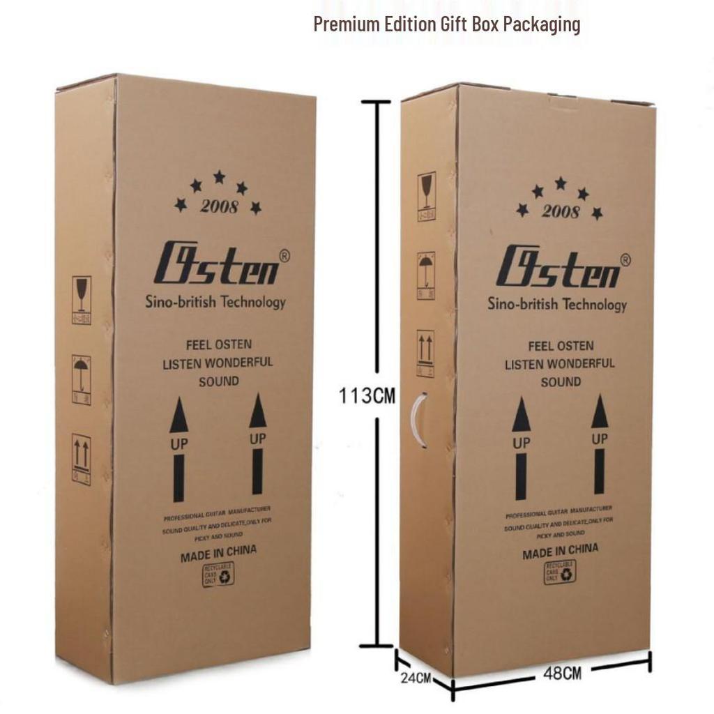 40-41 Inch Solid Wood Acoustic Guitar with Matte Finish and Low String Action