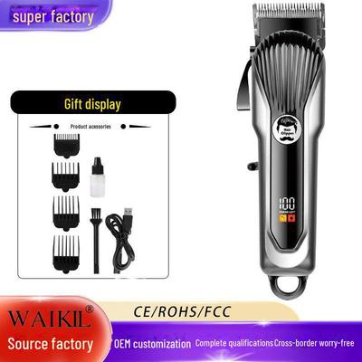 Умная беспроводная машинка для стрижки волос с цифровым дисплеем для салонов