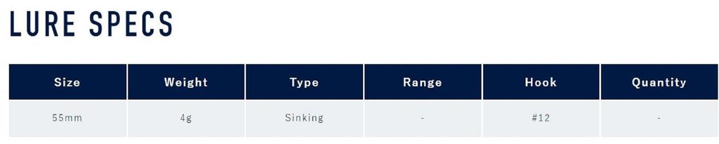 Jackson Artist FR 55 Тонущая приманка Minnow NAY (5465)