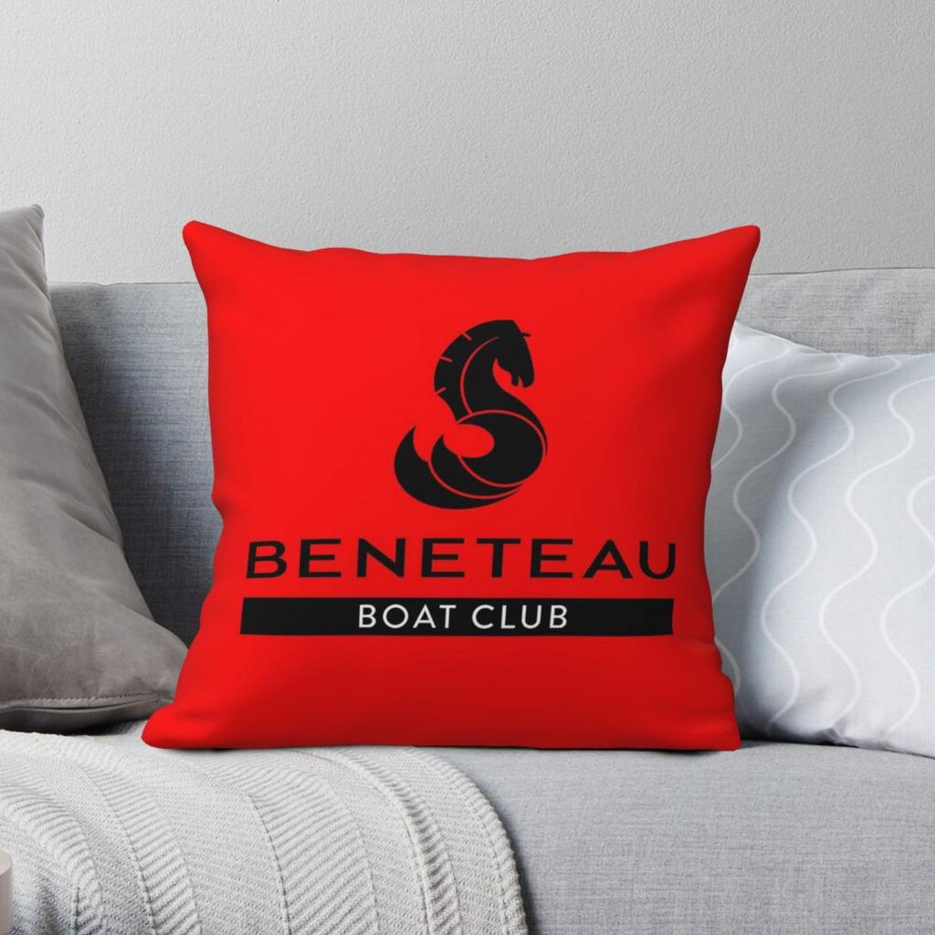 Beneteau Boats Square Pillowcase Polyester Linen Velvet Printed Zip Decorative Room Cushion Cover
