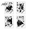 Retro Horror Party Supplies Halloween Static Sticker, with Witch/Ghost/Castle/Bat Silhouette Patterns, Durable PVC Waterproof Stickers Wall