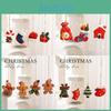 And Snowman Santa Christmas Resin Decor Figures Pendant For Celebration Holiday