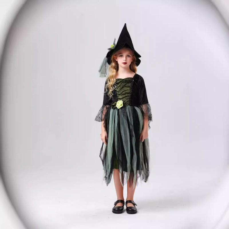 Halloween Wizard Of Oz Witch Costume Kids Adult Family Matching Outfits Stage Performance