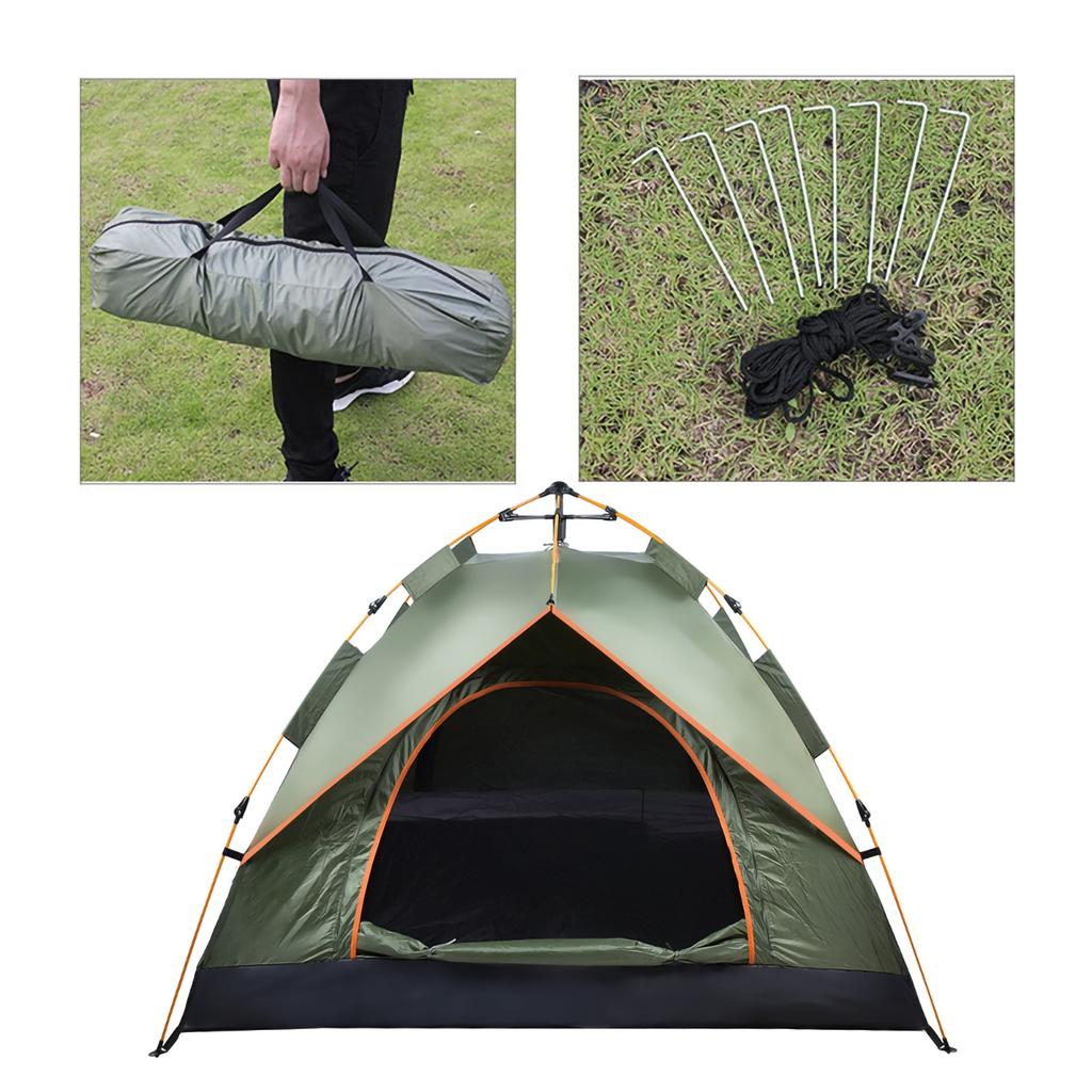 Водонепроницаемая палатка для кемпинга и пешего туризма Портативная Анти?УФ Автоматические Палатки для Отдыха на Природе для Семьи 3?4 человека