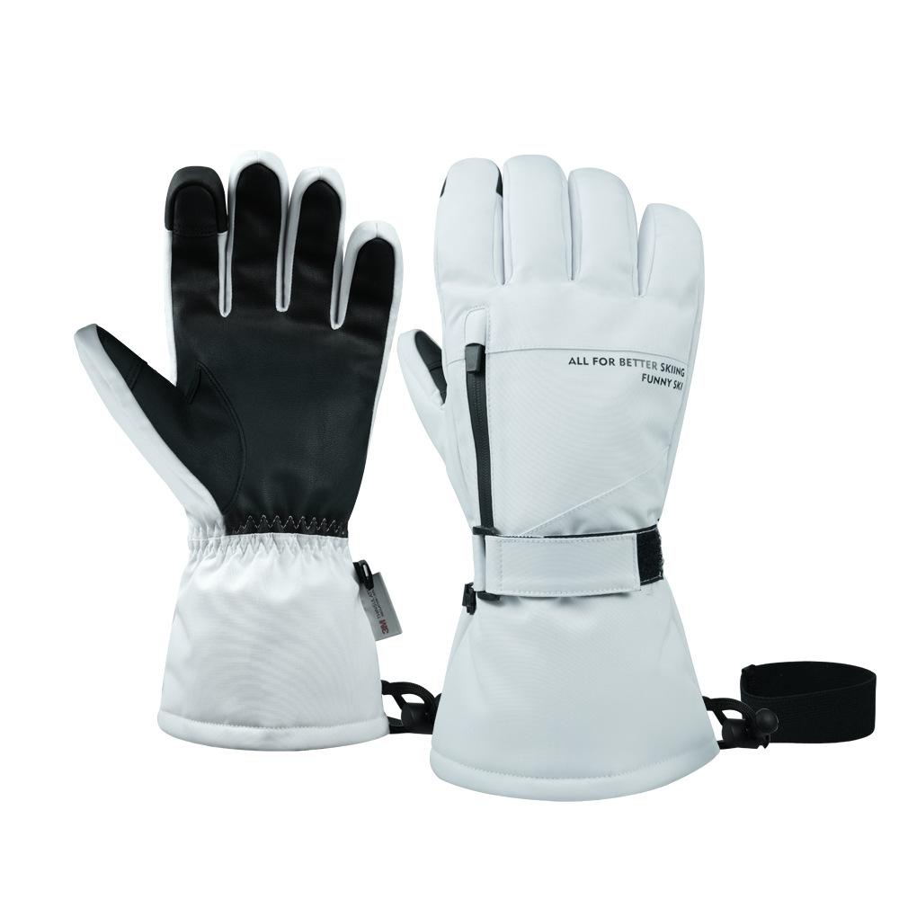 New five-finger 3M new Shirley cotton ski gloves waterproof, warm and wear-resistant touch-screen winter men's and women's five-finger gloves