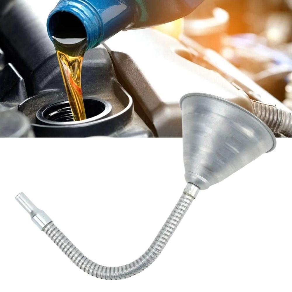 Filter Screen Metal Funnel Flexible Widely Mouth Multifunction Funnel  Liquid Fluids