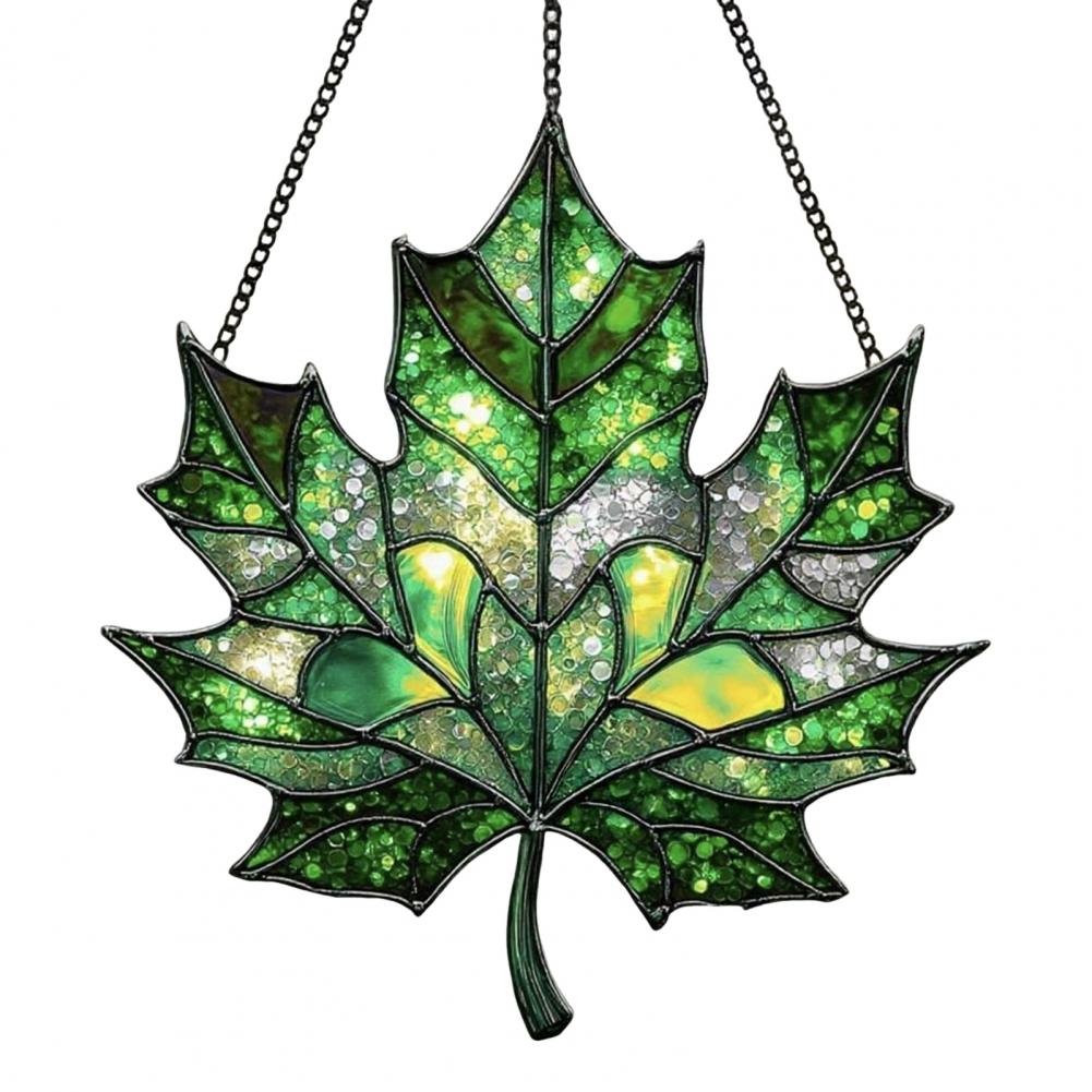 Sun Catcher Maple Leaf Acrylic Sun Catcher Maple Leaf Sun Catcher Acrylic Hanging Decoration for Home Window Birthdays