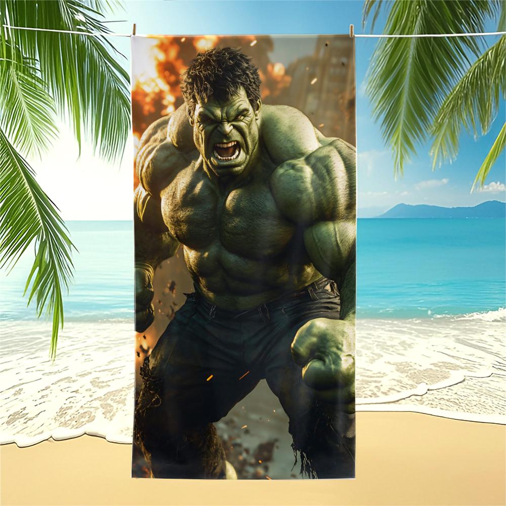 Incredible Hulk Beach Towel,Marvel Quick Dry Pool Towel,Camping Towel,Bath Towel Blanket for Kids,Adults,Boys Birthday Gift