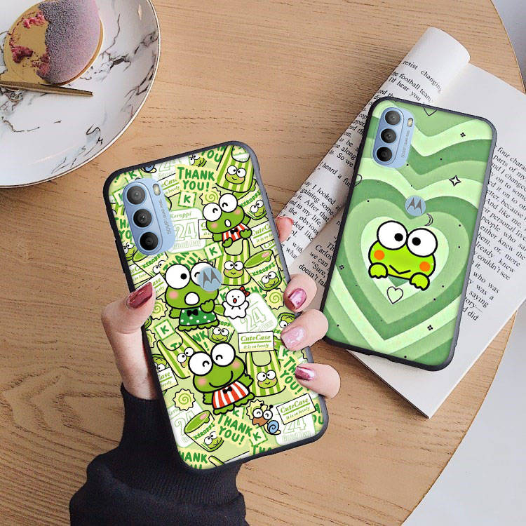 Чехол AH34 Keroppi Black для iPhone 16 15 Plus 14 13 12 11 Pro 8 7 6S SE 5S X XR XS Max Realme C30 C33 C31 9I Huawei Y8P Y9 Sofe Cover