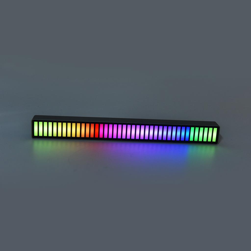 40 светодиодов RGB Ритмичный свет Цветная USB-зарядка Световая панель Световой контроль голосом с основанием для KTV, бара, вечеринки