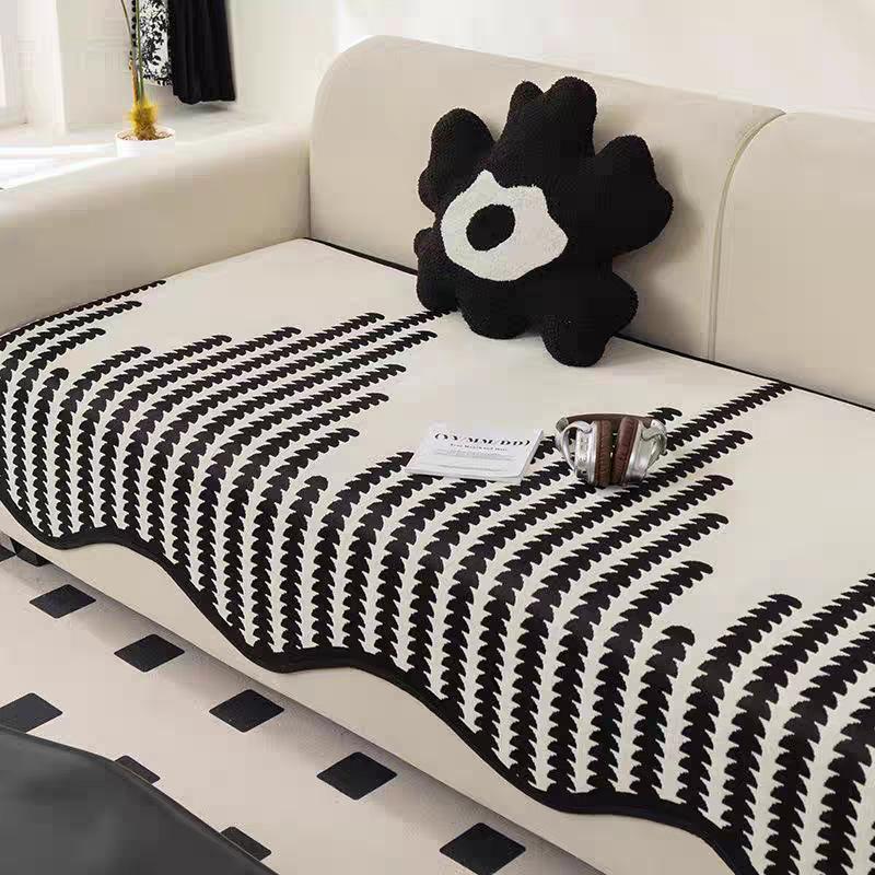 Modern Split-Seat Sofa Cushions - Non-Slip Chenille Leather Covers, All-Season Luxury Fit for 1-4 Seater & Sectional Sofas