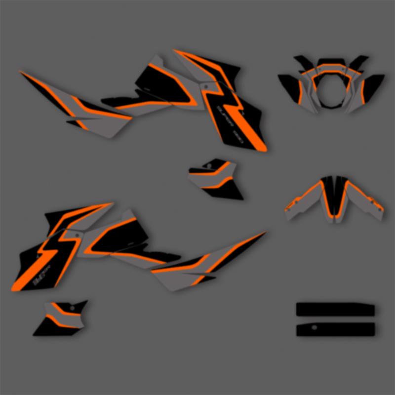 PowerZone Motorcycle Graphics Backgrounds Decals Stickers Kit For KTM 2005-2016 DUKE 990 2007-2013 990R SUPERMOTO