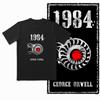 Coolmind U0014-T2 1984 Graphic Print Men T Shirt O-Neck Loose Tshirt Men 100% Cotton Tee Shirts