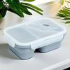 Rectangle Silicone Lunch Box Airtight Food Storage Container Practical Fresh Keeping Box  Outdoor