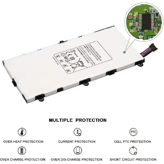 T4000E AAaD429oS/7-B Table Battery Replacement for Samsung Galaxy Tab 3 7.0" Inch SM-T210 T211 T210R T217 T217S LT02 AA1K912uS/7-B T2105 P3200