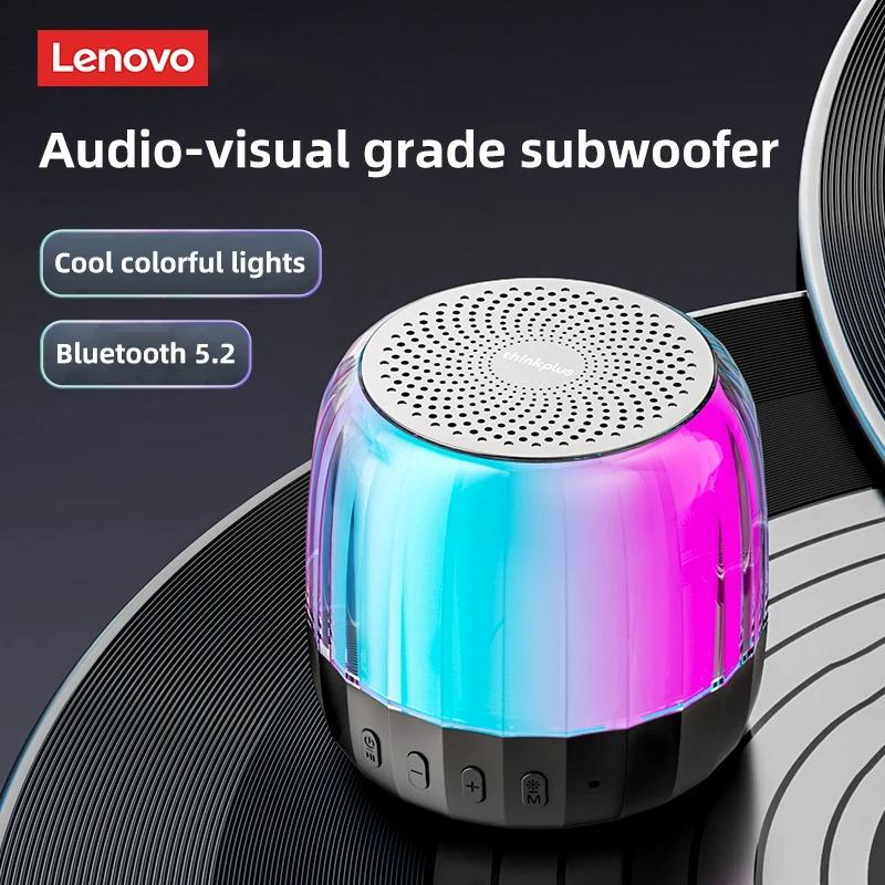 Новый портативный Hi-Fi Bluetooth беспроводной динамик Lenovo K3 Plus, водонепроницаемый, USB, для улицы, громкая колонка, музыкальный объемный бас, с микрофоном, поддержка карт TF