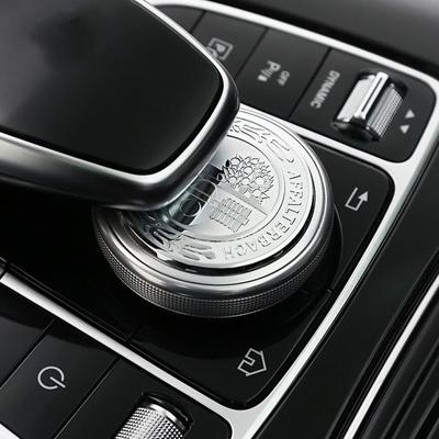 Для Bnz Gle CE GLC260 C200 E300 W205 3D Металл Amg Apple Tree Центральная консоль Мультимедийная ручка Декоративные наклейки Крышка
