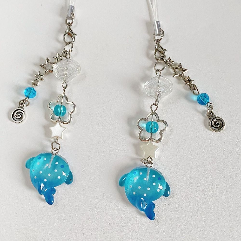 Цепочка для мобильного телефона с морской тематикой, ремешок для телефона в виде акулы, брелок для телефона, аксессуары для телефона