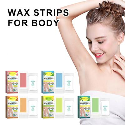 20 восковых полосок для удаления волос для летней депиляции, двухсторонняя бумага с холодным воском для ног, тела, лица, полезная 3 мл