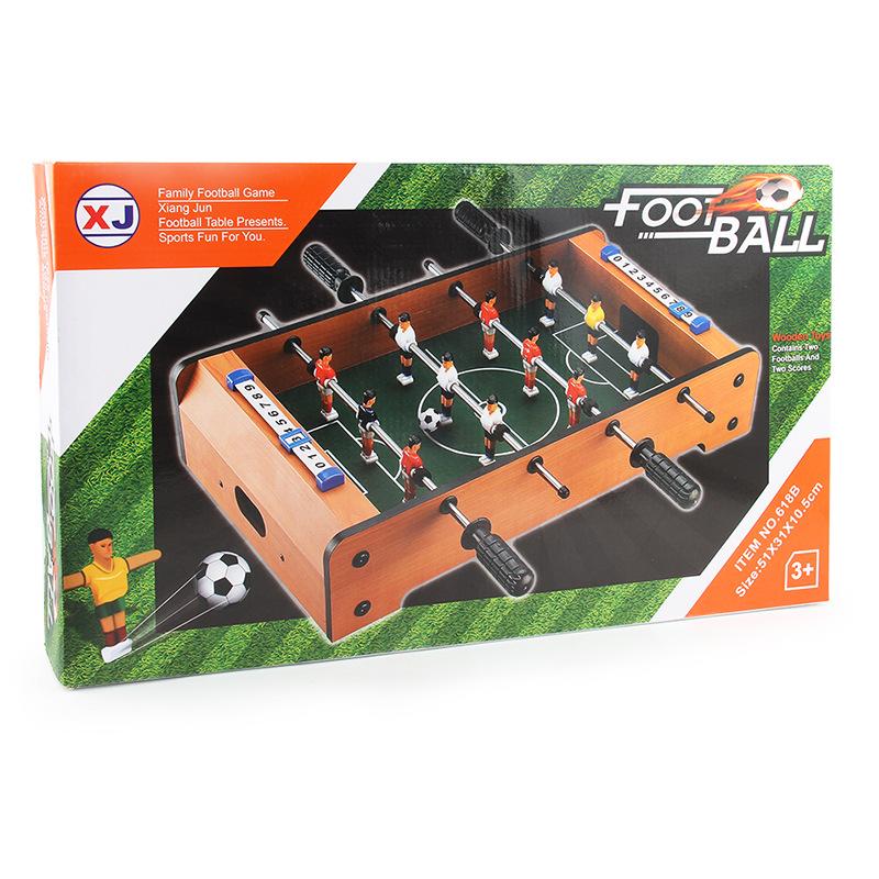 618B Футбольный стол 50 см Четырехполюсная футбольная машина Детские настольные игры Футбольный стол Футбольные игрушки