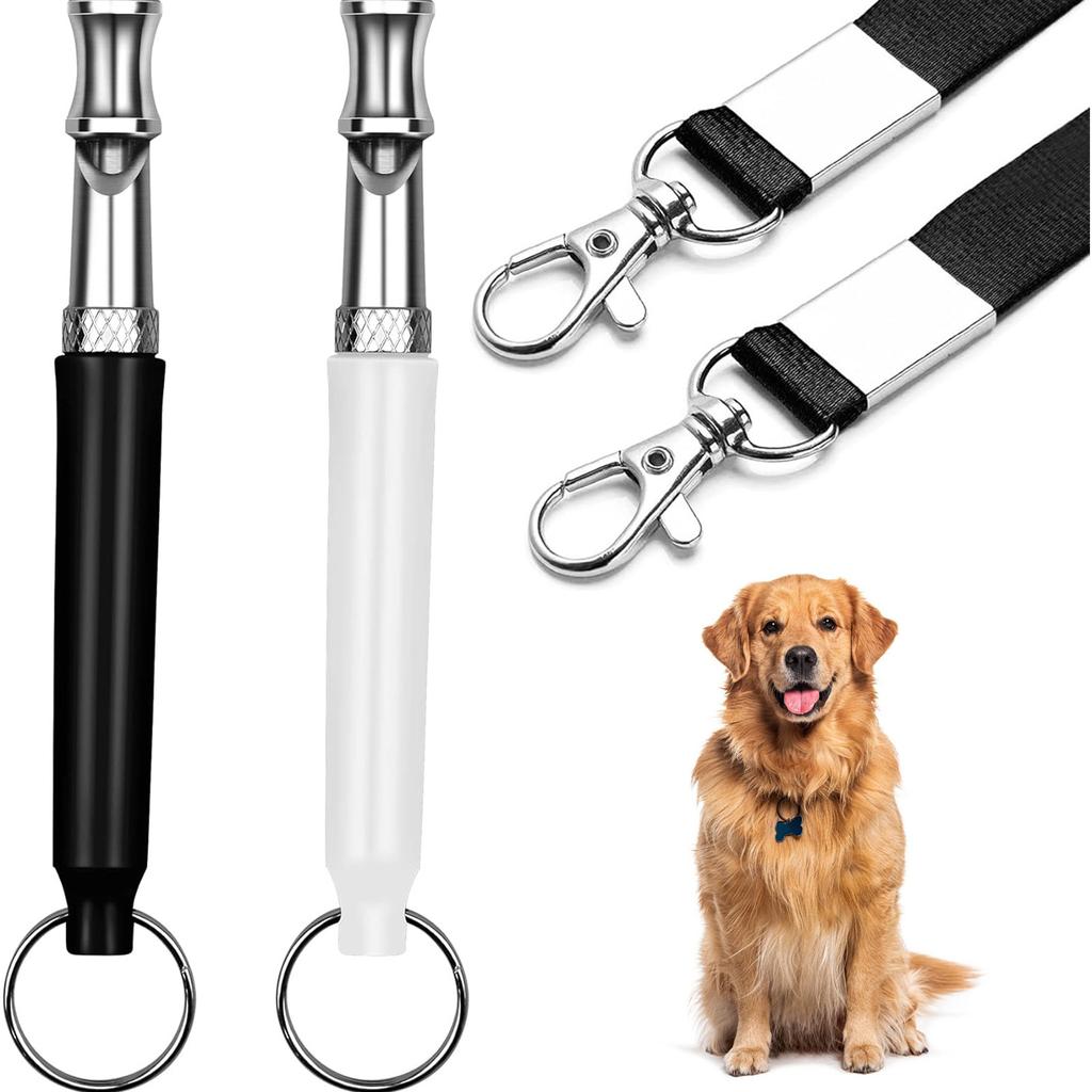 Свисток для собак, свисток для собак, чтобы остановить лай соседской собаки, регулируемый бесшумный свисток для собак, свистки для дрессировки собак, с шнурком