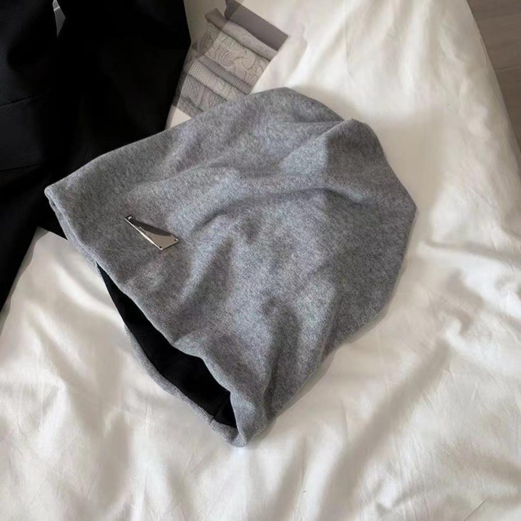 Большой Обхват Головы, Шапка-Бини, Женская Шапка, Осень и Зима, Шапка-Капюшон, Теплая Шапка, Шапка-Носок