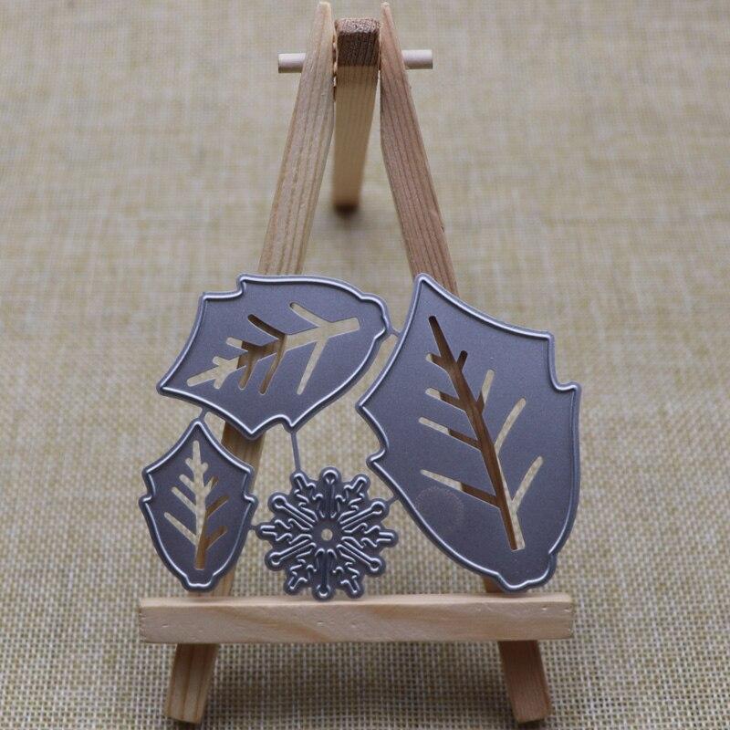 Рождественские снежинки, листья, трафареты для резки металла, шаблон для самостоятельного изготовления фотоальбомов, подарочных карт