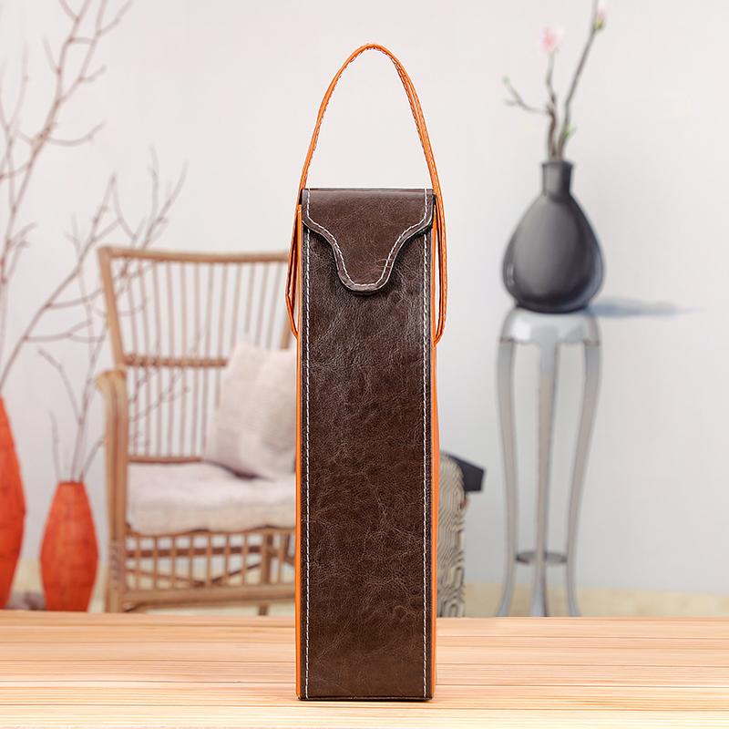 1 шт. сумка для упаковки красного вина, переносная кожаная подарочная сумка с одной/двумя ручками, упаковочные коробки для бутылок шампанского, сумка