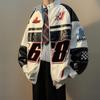 American Street Style Baseball Jackets Men Y2K Motorcycle Coats Hiphop Uniforms Jacket