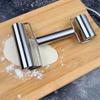 Stainless Steel Dough Roller Two-sided Kitchen Nonstick Rolling Pin Home Baking Tools For Fondant Pie Crust Cookie Pastry Pizza